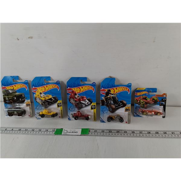 (5) Hot Wheels Model Vehicles- Sealed