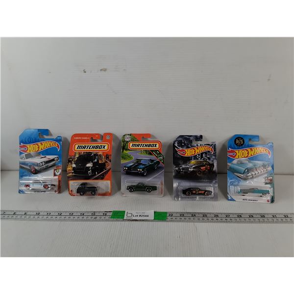 (5) Hot Wheels & Matchbox Model Cars- Sealed