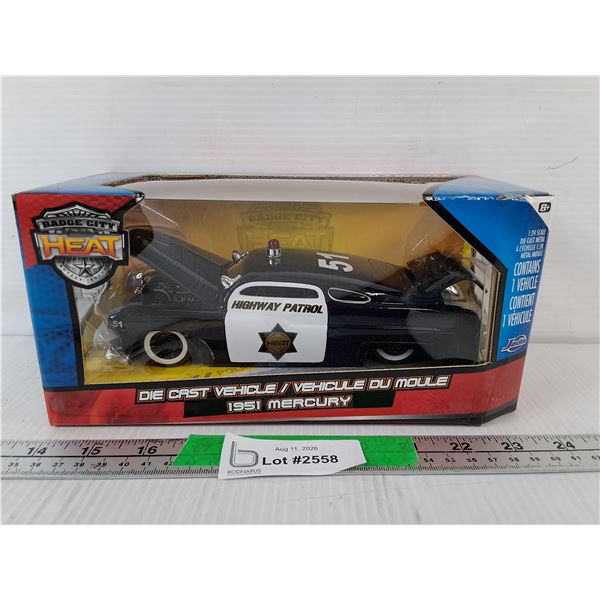 1951 Mercury Model Patrol Car 1:24 Scale, NIB