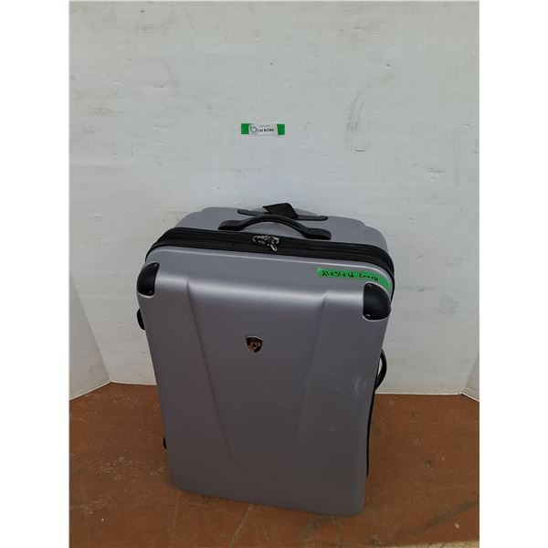 *Large Silver-Colored Heys Travel Vacation Suitcase No Suitcase