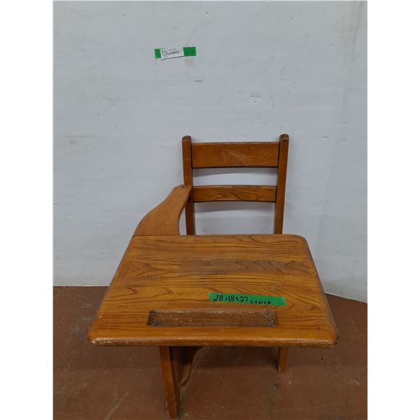 *Wooden School Desk and Chair No Shipping