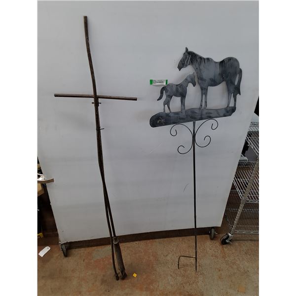 **Compost Turner and Horse Decoration No Shipping