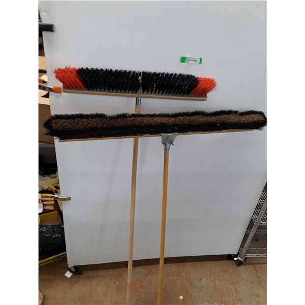 **(2) Large sweeping Brooms No Shipping