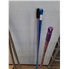 Image 2 : **(6) Brooms, Plastic and Wooden No Shipping