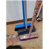 Image 3 : **(6) Brooms, Plastic and Wooden No Shipping