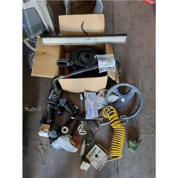 **Air Intake Kit, Steering Wheel, Seat Belts & Assorted Hardware, PICKUP ONLY