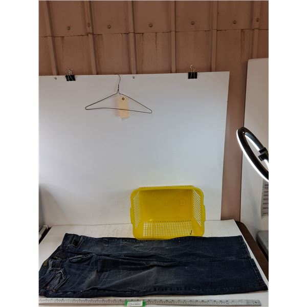 Urban Star Jeans 38x33 and Small Laundry Basket
