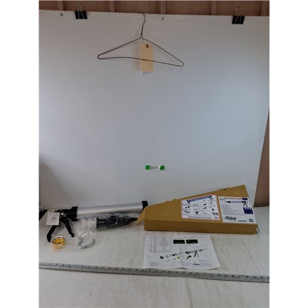 Albion 20oz Sausage Gun with Accessories and Parts Sheet