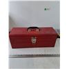 Image 10 : (2) Toolboxes, One Red Metal One Black Plastic
