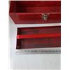 Image 6 : (2) Toolboxes, One Red Metal One Black Plastic