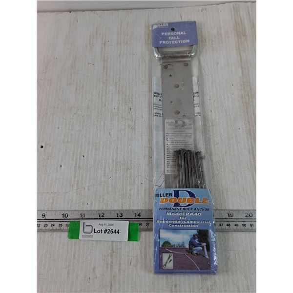 Miller Double D Permanent Roof Anchor Personal Fall Protection