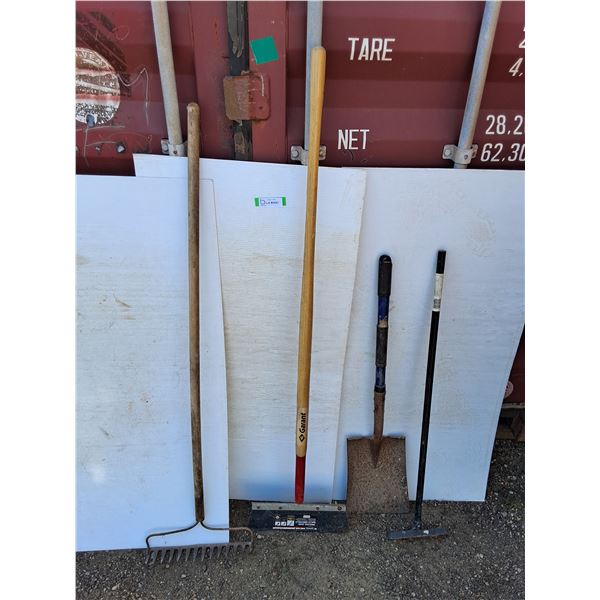 **Rake, Shovel, Floor Scraper, Magnetic Stick No Shipping
