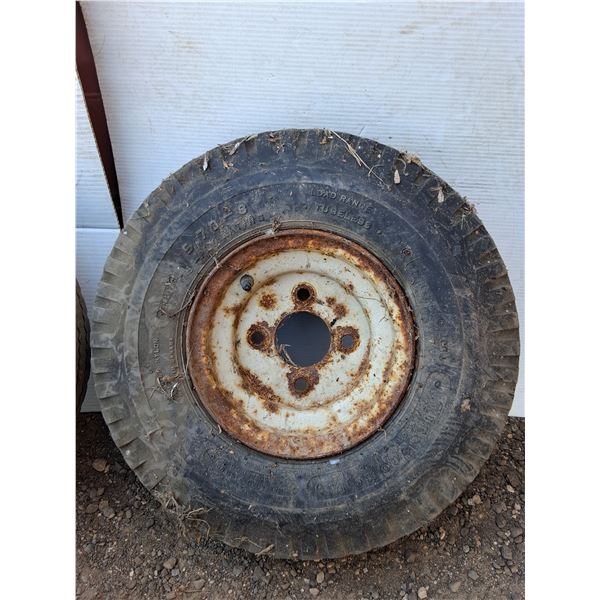 **(2) Tires, (1) 4.80-8 and (1) 5.70-8 No Shipping