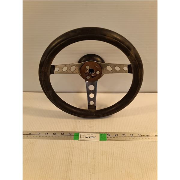 Vintage Aftermarket Steering Wheel 12"