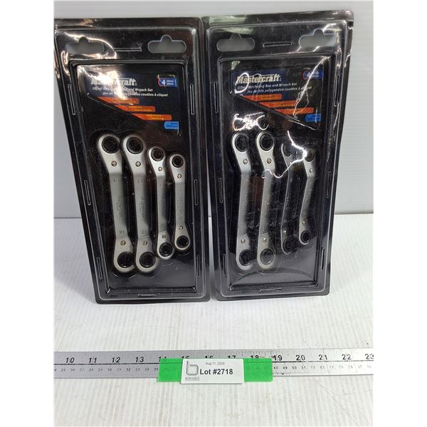 (2) Mastercraft  4-Piece Offset Box-End Wrench Set - New in Box