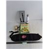 Image 1 : Coors 6-Pack Belt Clip, Paper Towel Holder, Michelob Bottle, Plant You Cook Book, Cell Phone Shelf