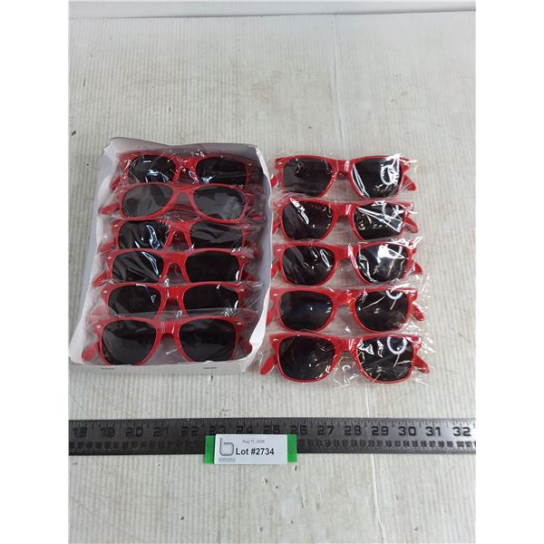 (11) Unused Budweiser Sun Glasses featuring Bottle Opener Arms