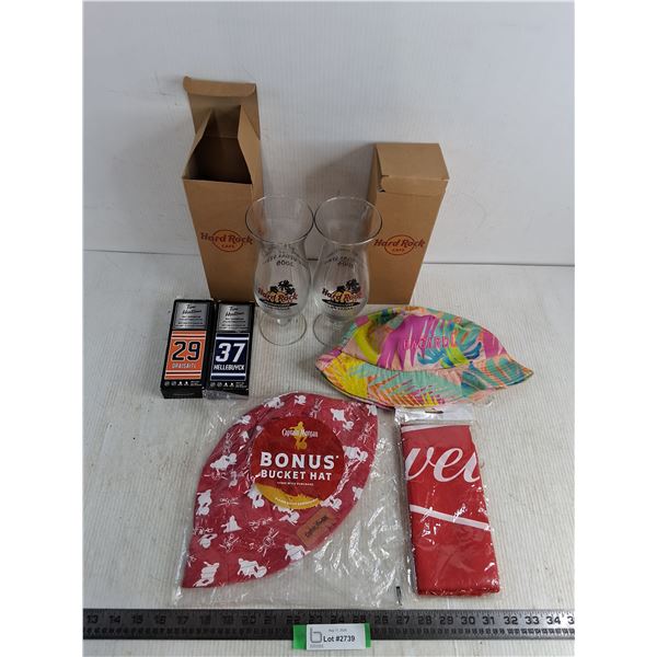Promotional Collector Items - Hard Rock Las Vegas, Captain Morgan, Tim Horton's, Budweiser, Bacardi