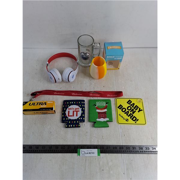 Promotional Collectibles, Head Phones, Golf Balls