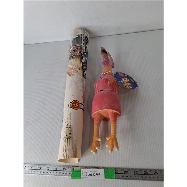 Trucking Wallpaper & Chicken Dog Toy