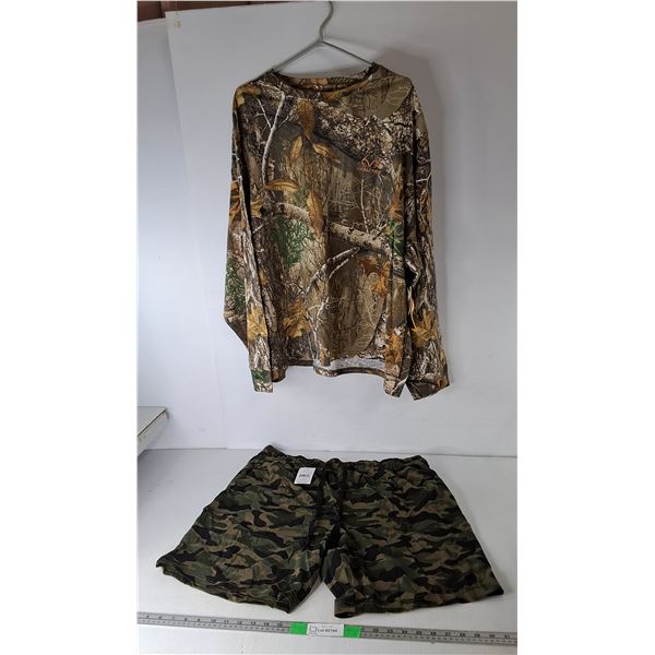 Realtree Shirt- 2XL & George Shorts- XL