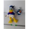 Image 1 : Cookie Monster Plastic Coinbank 9" & Donald Duck Backpack
