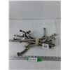 Image 1 : Assorted Faucet Braided Tubes, Many With 1/2 IPS, 3/8. Compression,  16" Long