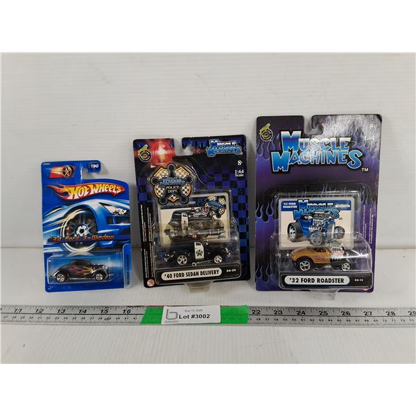 Hot Wheels & Muscle Machines Antique Style Model Cars- Sealed