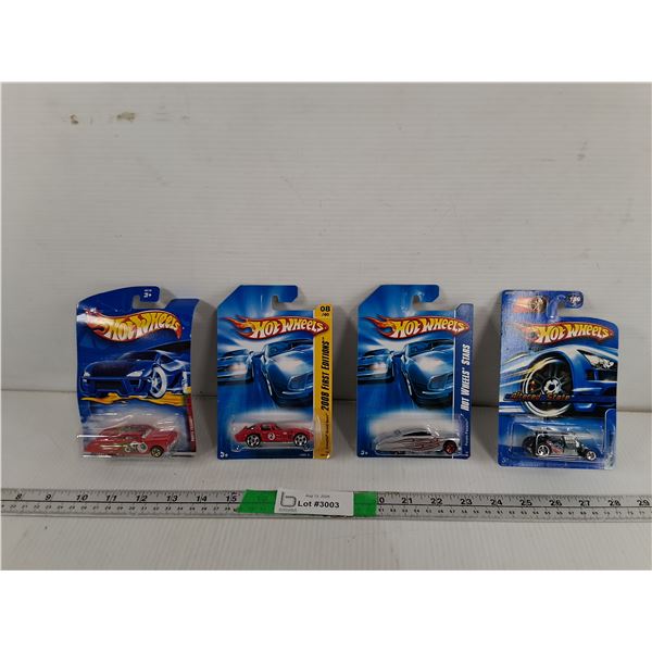 (4) Hot Wheels Model Cars- Sealed