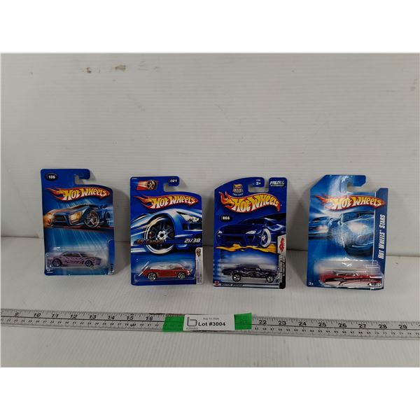 (4) Hot Wheels Model Cars- Sealed