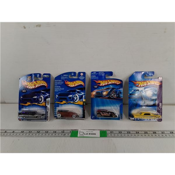 (4) Hot Wheels Model Cars- Sealed