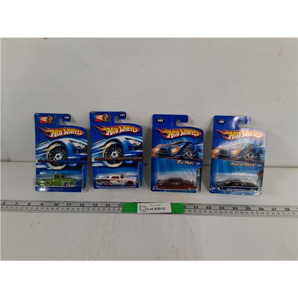 (4) Hot Wheels Vintage Style Vehicles- Sealed