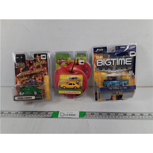 (3) Vintage Ford Model Vehicles- Sealed