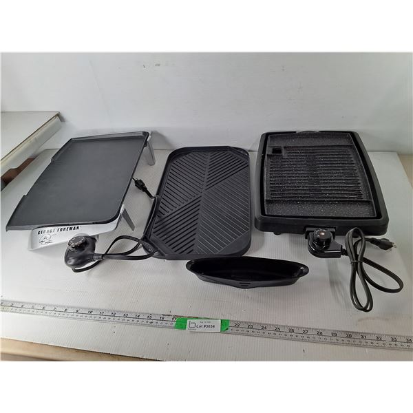 George Foreman & Starfrit Grills- Both Power On