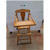 Image 1 : *Wooden High Chair 37.5", Can't Ship