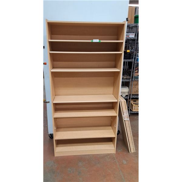 *MDF Shelf with Extra Shelving 35.75" x 12" x 71.75"- Can't Ship