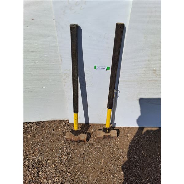** (2) RRICO 10Lb Fiberglass Sledge Hammer