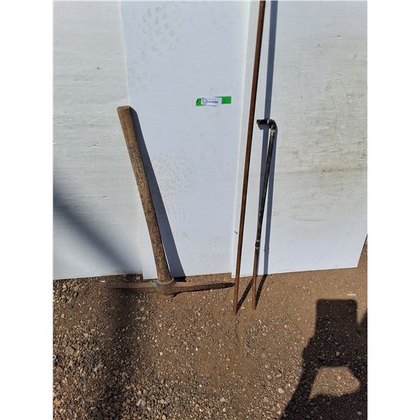 ** Pickaxe & Copper Pipes (Longest Is 80") - Cannot Ship