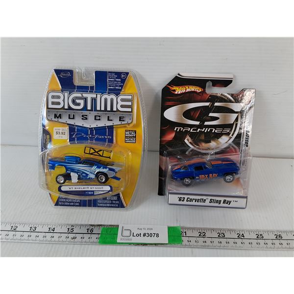 1963 Corvette Sting Ray & 1967 Shelby GT-500 Model Cars, Sealed