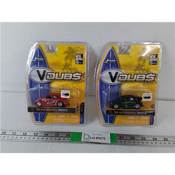 (2) 1959 Volkswagen Beetle Model Cars, Sealed