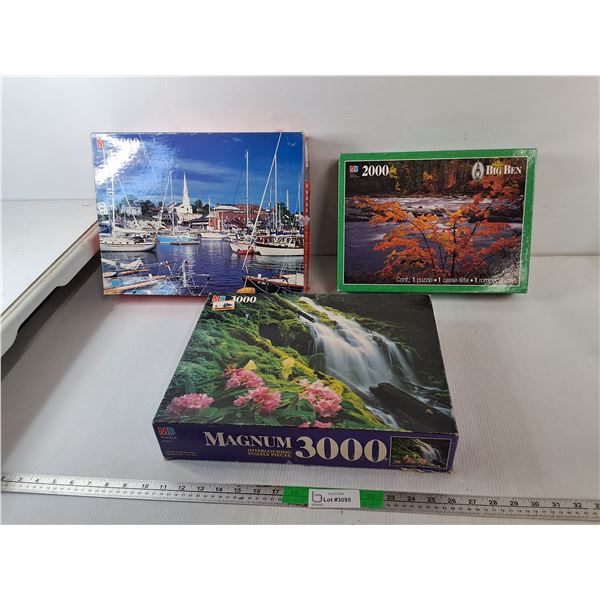 (3) Puzzles 2/3000 Pieces