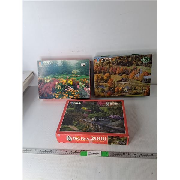 (3) 2000 Piece Puzzles