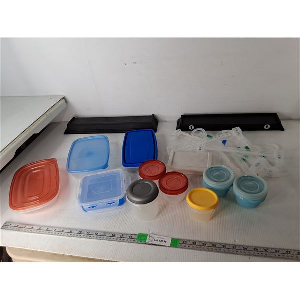 Pant Hangers, Plastic Food Containers, Floating Wall Shelves Up to 18" x 4" x 2"