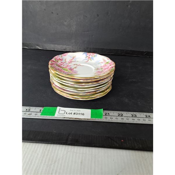(9) Royal Albert Bone China 'Blossom Time' Saucers