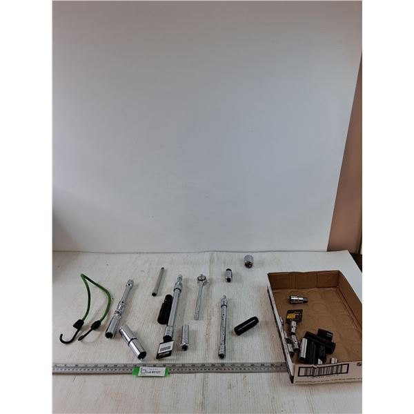 Assorted Sockets and Socket Accessories, Bungee Cord