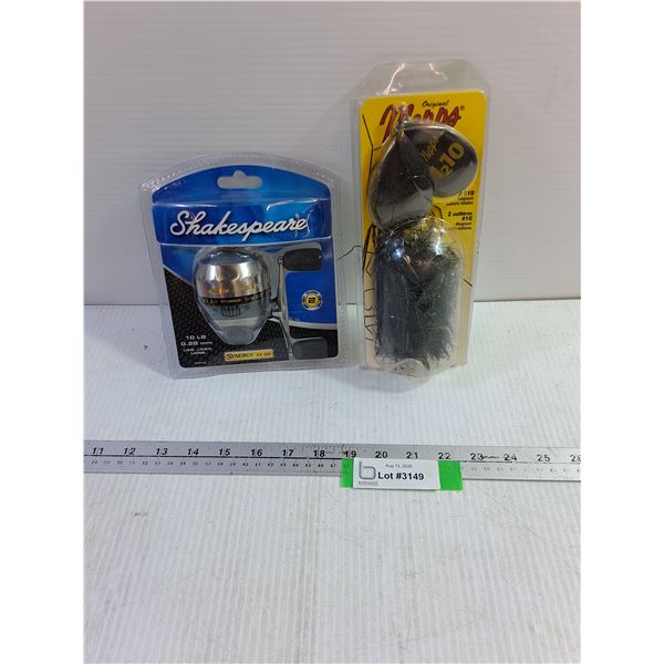 Shakespeare fishing Reel & Mepps Spinner