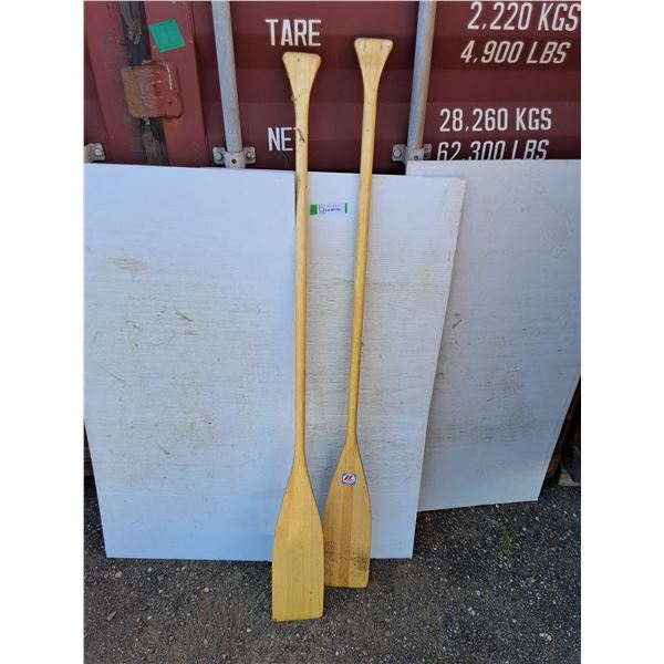 **(2) Wooden Oars No Shipping