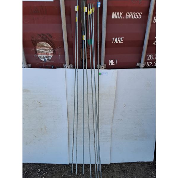 ***(8) Threaded Metal Dowel Rods No Shipping