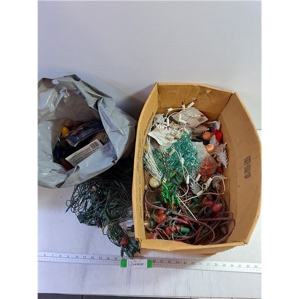 Assorted Christmas Lights & Decorations