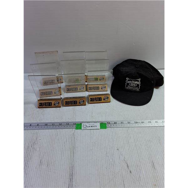 (9) Promotional Display Boards & Jack Daniel's Whiskey Hat
